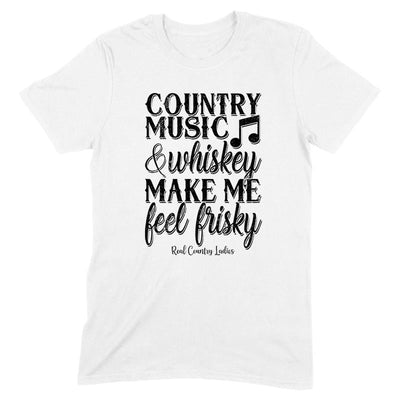 Blowout |  Country Music And Whiskey Black Print Front Apparel