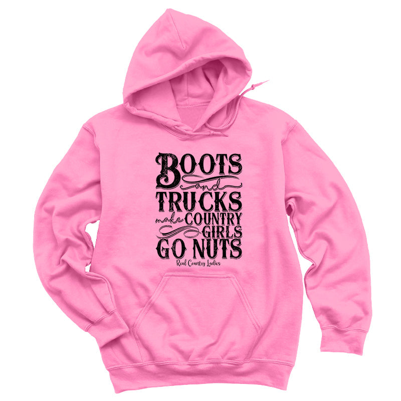 Blowout | Boots And Trucks Black Print Hoodies & Long Sleeves