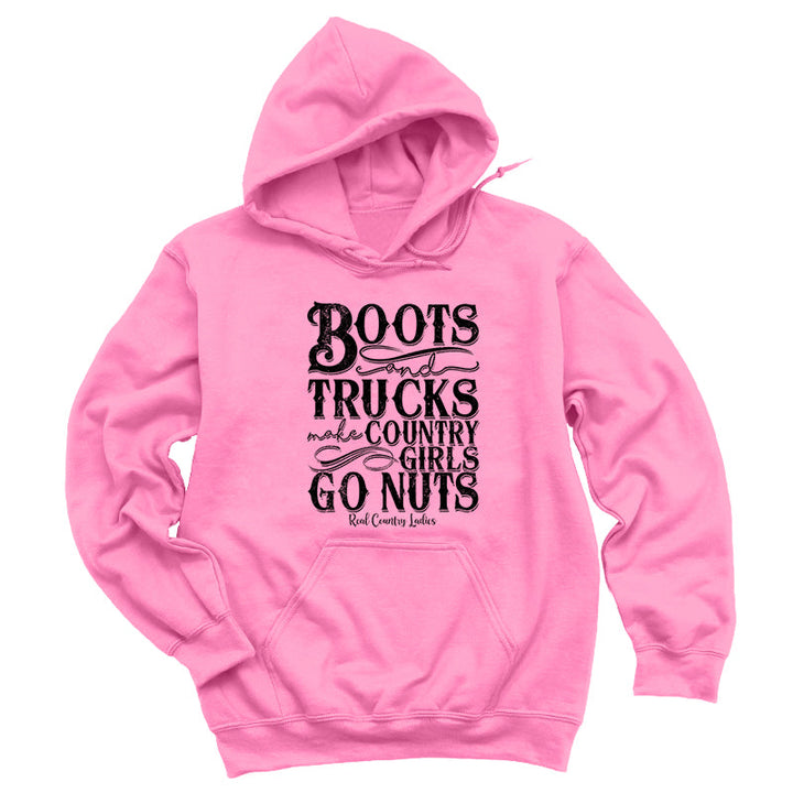 Black Friday | Boots And Trucks Black Print Hoodies & Long Sleeves