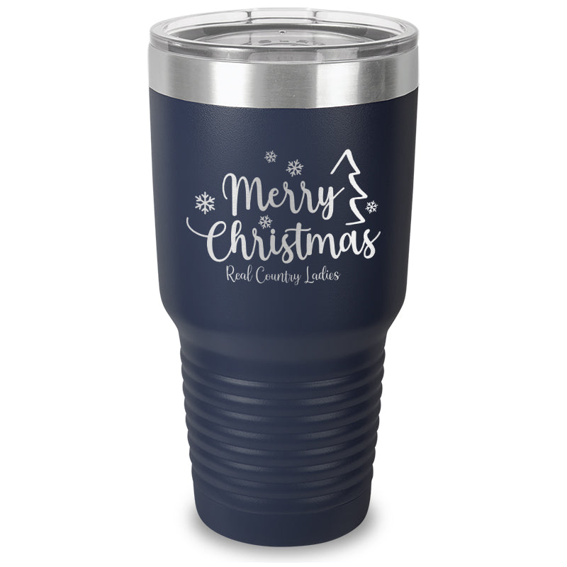 Black Friday | Merry Christmas Laser Etched Tumbler