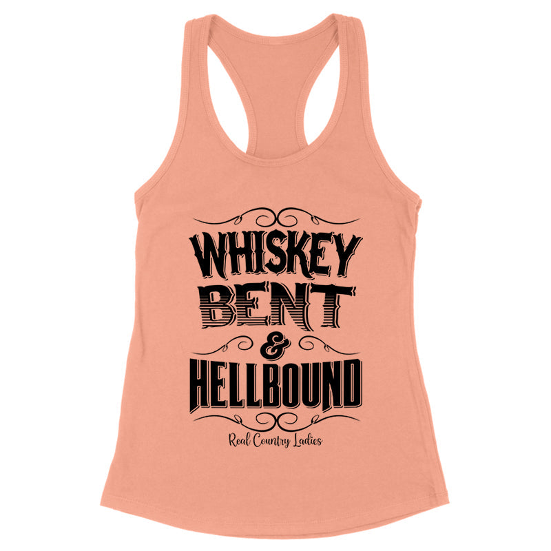 Blowout |  Whiskey Bent And Hellbound Black Print Front Apparel