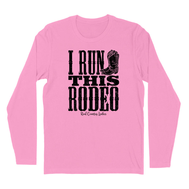 Blowout | I Run This Rodeo Black Print Hoodies & Long Sleeves