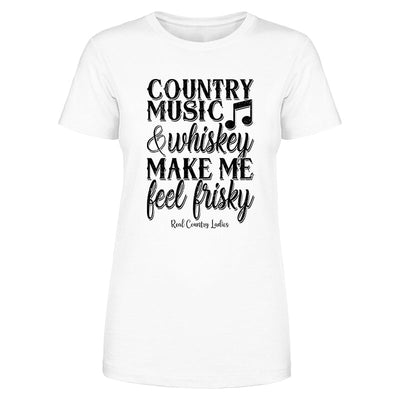 Blowout |  Country Music And Whiskey Black Print Front Apparel