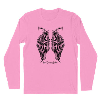 Blowout | Angel Wings Revolver Black Print Hoodies & Long Sleeves