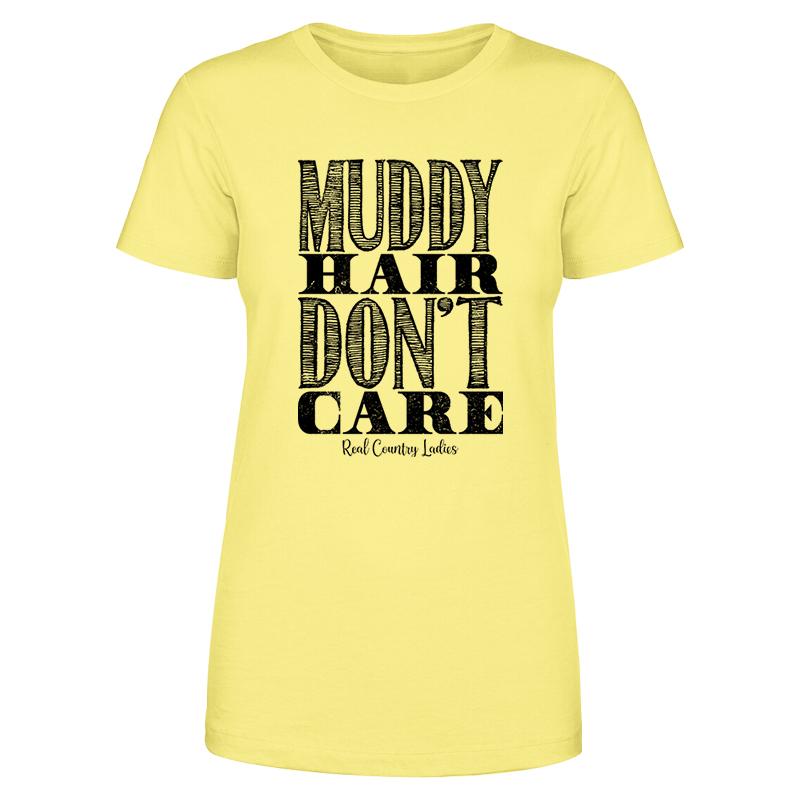 Black Friday | Muddy Hair Don't Care Black Print Front Apparel