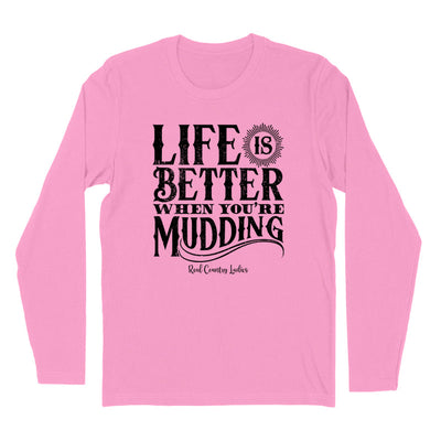 Blowout | Life Is Better When You're Mudding Black Print Hoodies & Long Sleeves