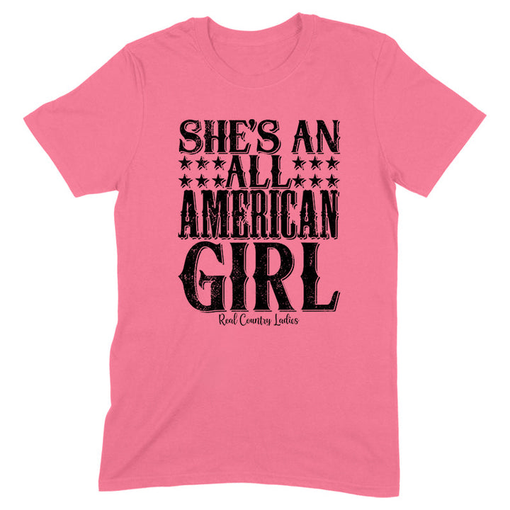 Black Friday | All American Girl Black Print Front Apparel