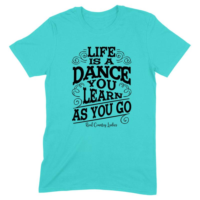 Blowout |  Life Is A Dance Black Print Front Apparel