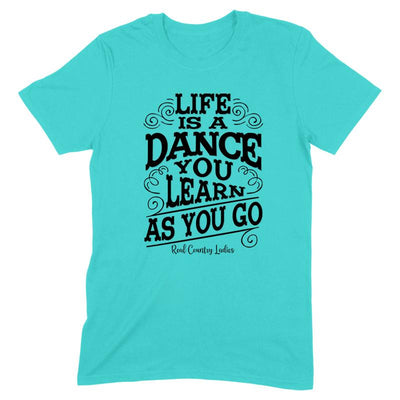 Blowout |  Life Is A Dance Black Print Front Apparel