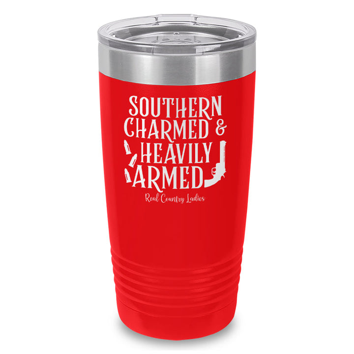 Black Friday | Southern Charmed And Heavily Armed Laser Etched Tumbler