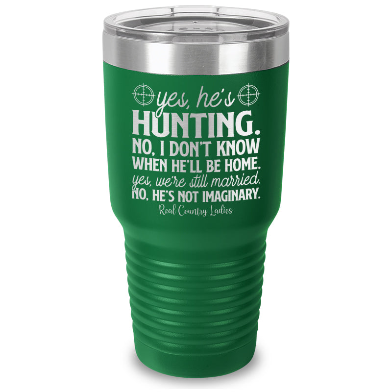 Black Friday | Yes He's Hunting Laser Etched Tumbler