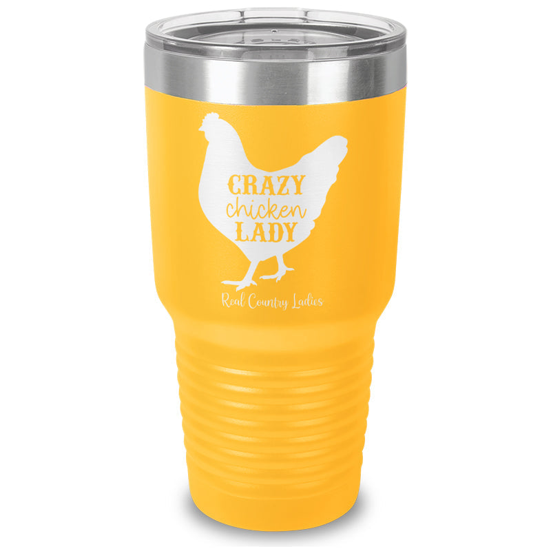 Black Friday | Crazy Chicken Lady Laser Etched Tumbler