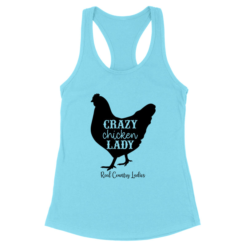 Blowout |  Crazy Chicken Lady Black Print Apparel