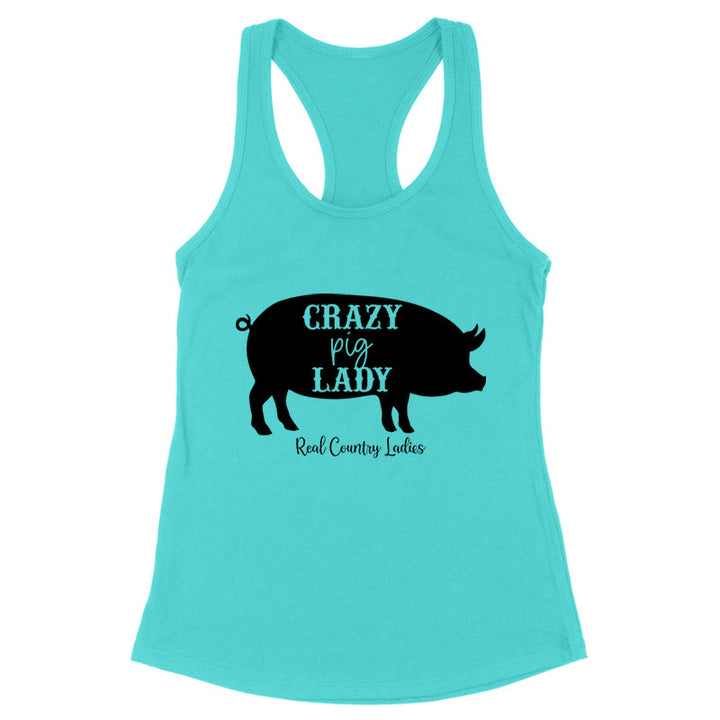 Black Friday | Crazy Pig Lady Black Print Apparel