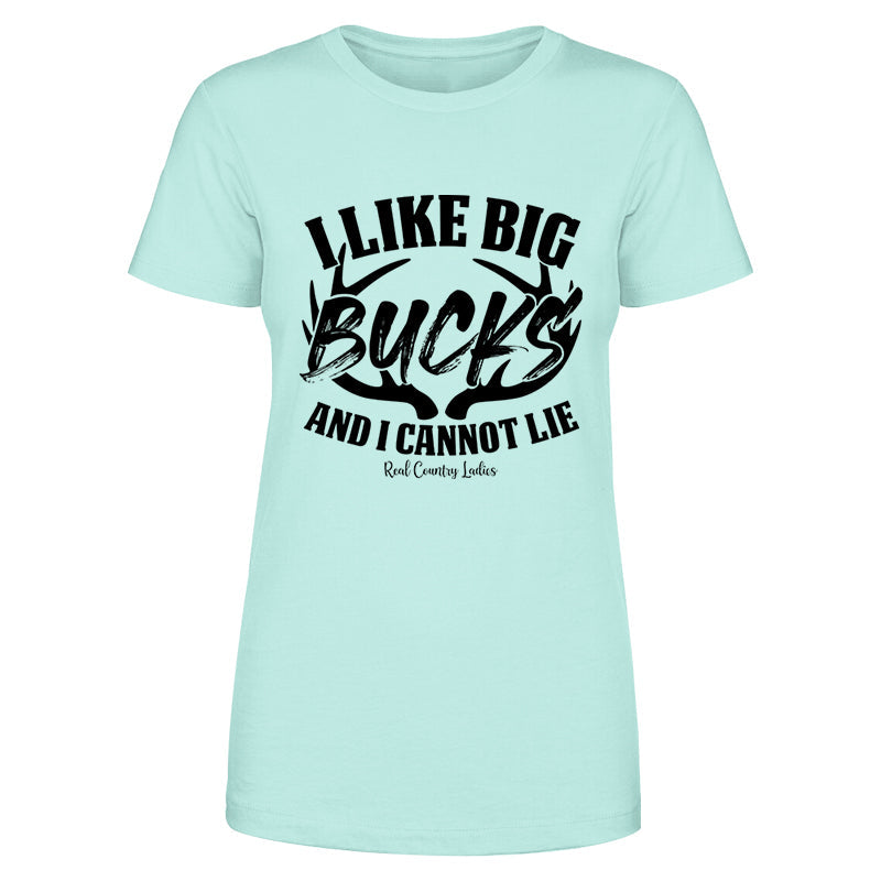 Blowout |  I Like Big Bucks Black Print Front Apparel