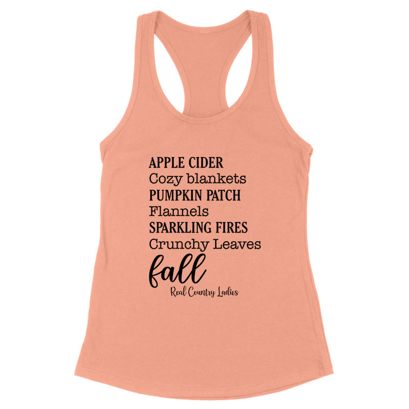 Falling For Deals | Apple Cider Cozy Blankets Black Print Front Apparel