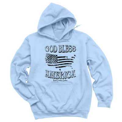 Blowout | God Bless America Black Print Hoodies & Long Sleeves