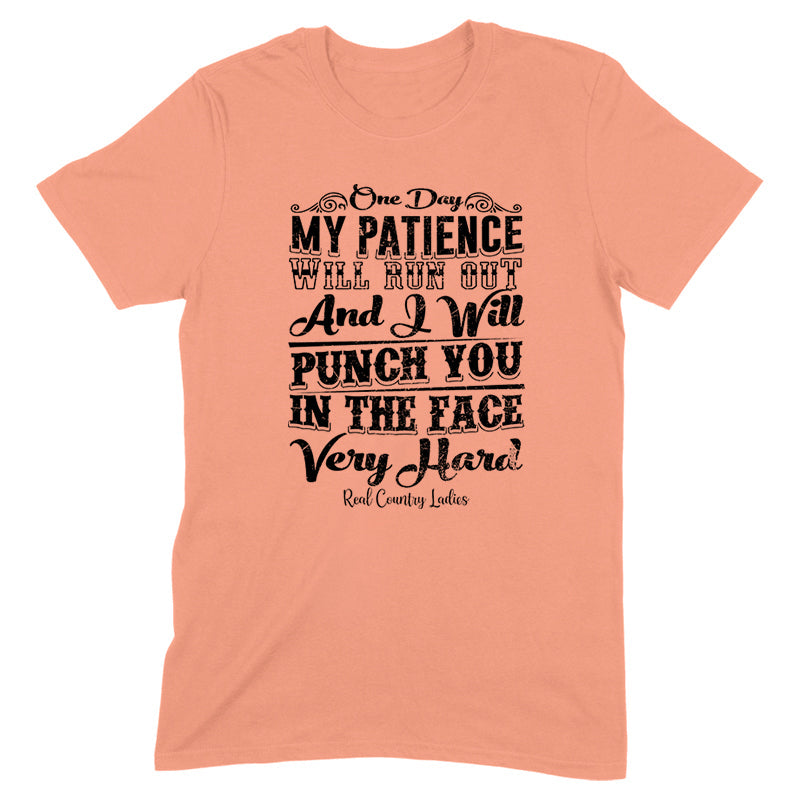 Blowout |  Punch You In The Face Black Print Front Apparel