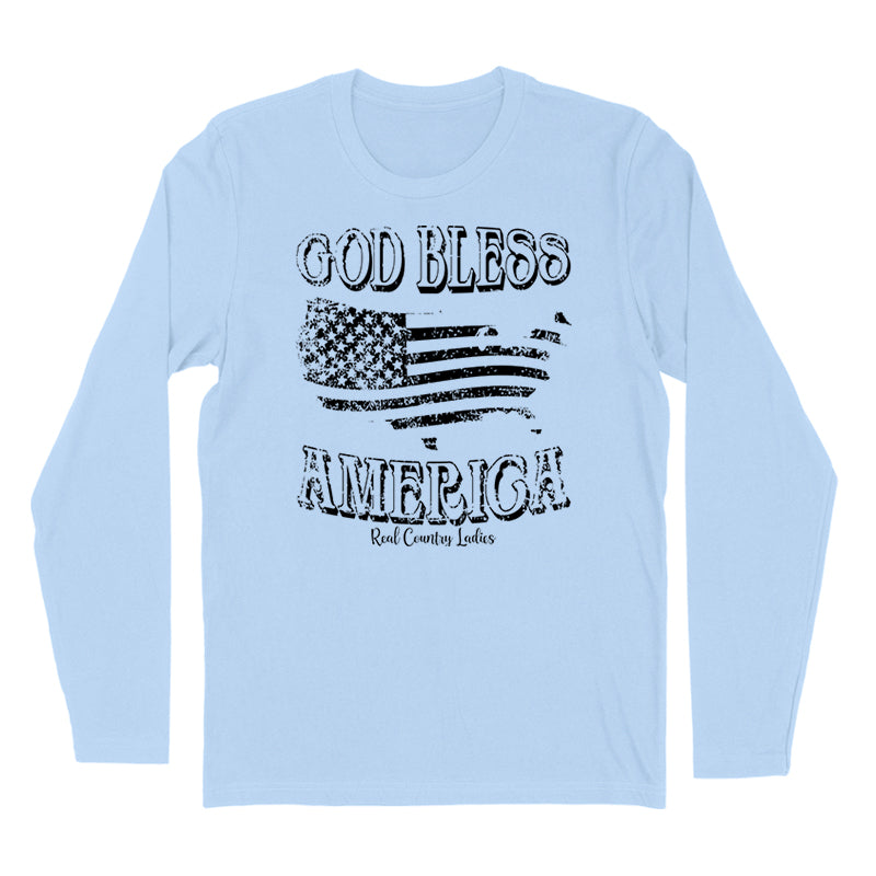 Blowout | God Bless America Black Print Hoodies & Long Sleeves