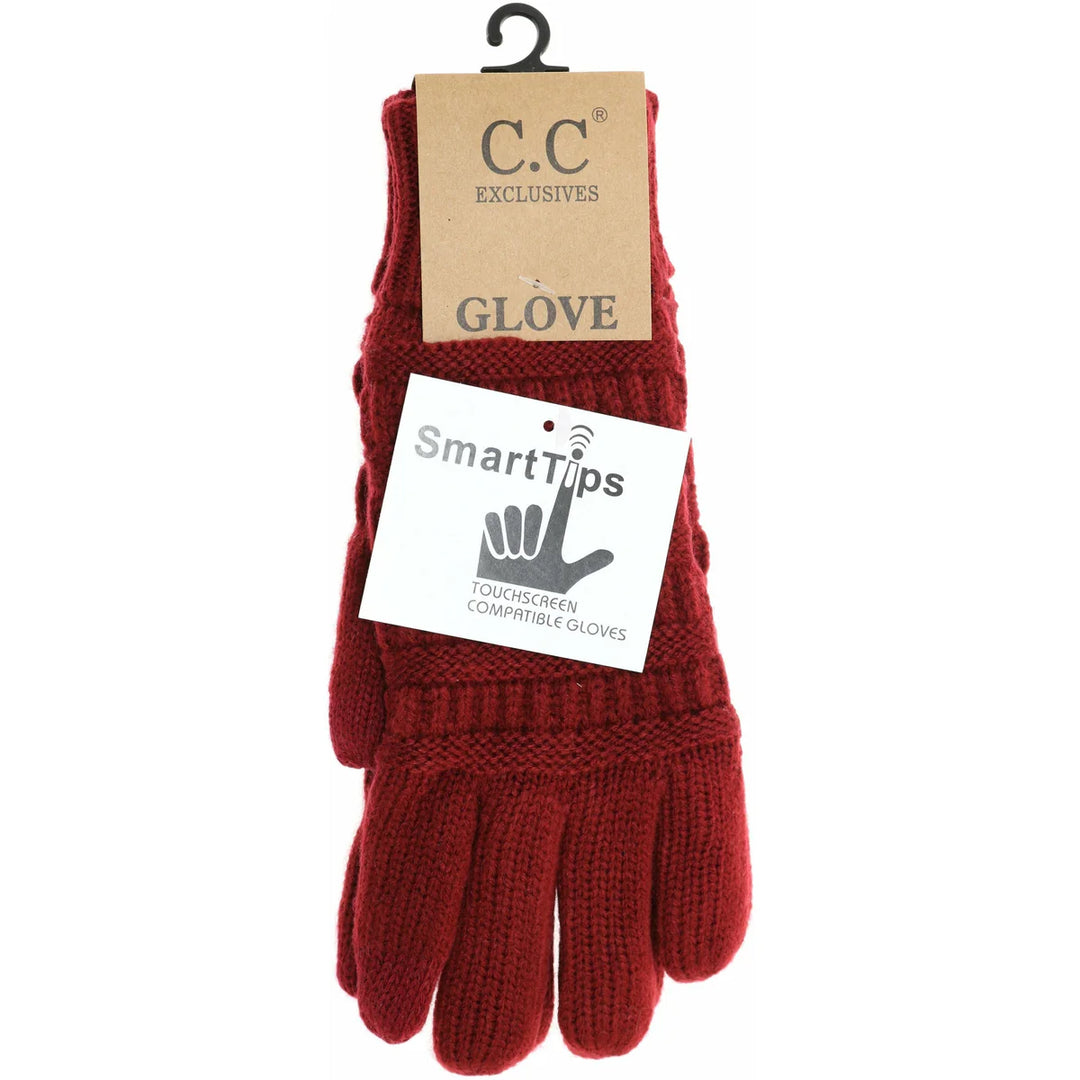 Fleece Lined Knit C.C Gloves