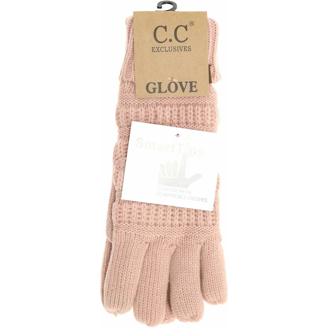 Fleece Lined Knit C.C Gloves