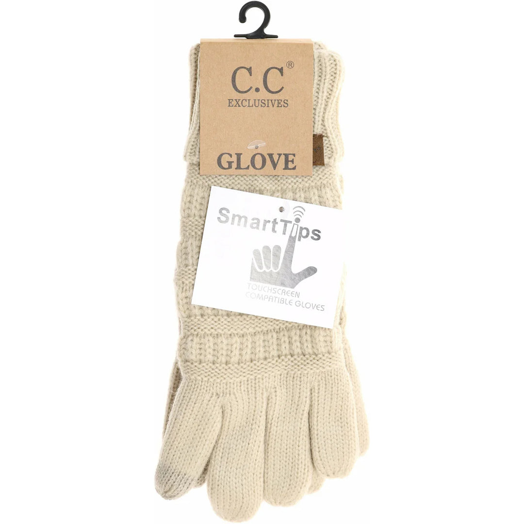 Fleece Lined Knit C.C Gloves