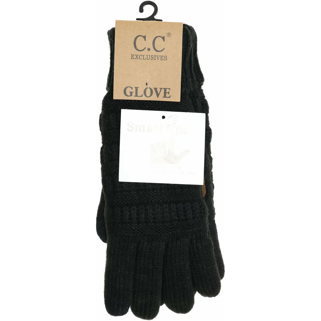 Fleece Lined Knit C.C Gloves