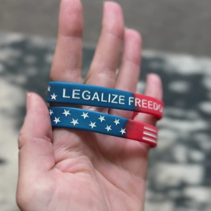 FREE | Legalize Freedom Silicone Wristband 2 Pack