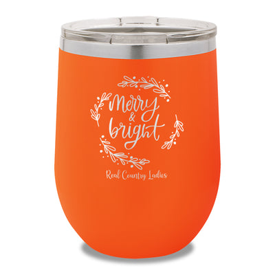 Merry And Bright 12oz Stemless Wine Cup