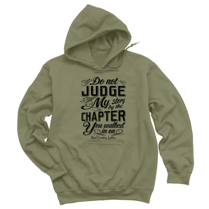 Do Not Judge My Story Black Print Hoodies & Long Sleeves