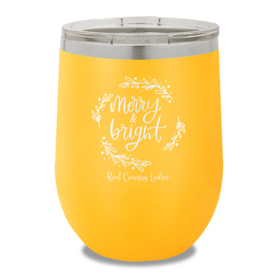 Merry And Bright 12oz Stemless Wine Cup