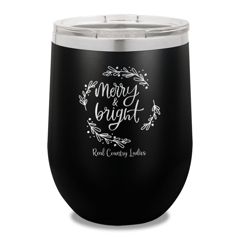 Merry And Bright 12oz Stemless Wine Cup