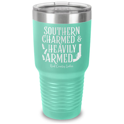 Southern Charmed And Heavily Armed Laser Etched Tumbler