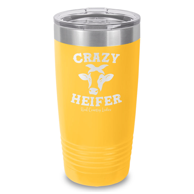 Crazy Heifer Laser Etched Tumbler