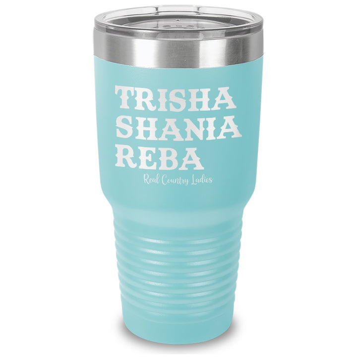 Trisha Shania Reba Laser Etched Tumbler