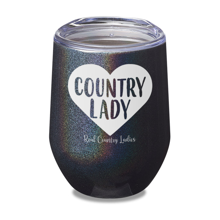 Country Lady Heart Laser Etched Tumbler