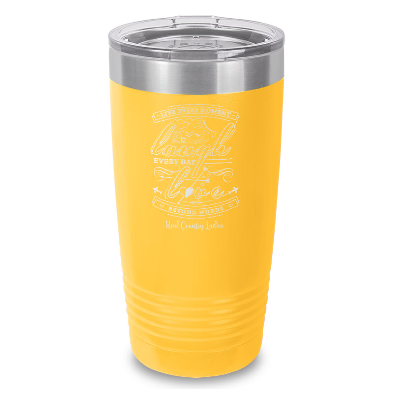 Live Laugh Love Laser Etched Tumbler