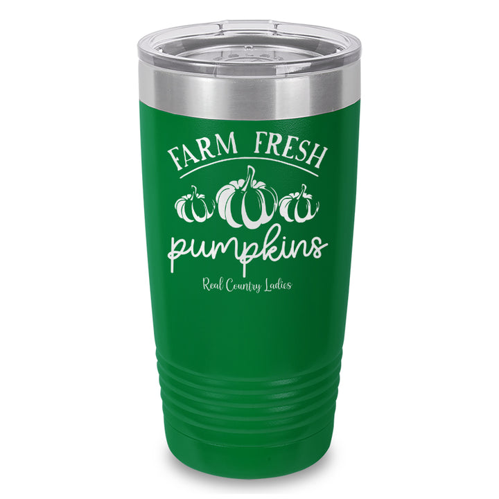 Farm Fresh Pumpkins Laser Etched Tumbler