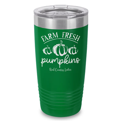 Falling For Deals | Farm Fresh Pumpkins Laser Etched Tumbler