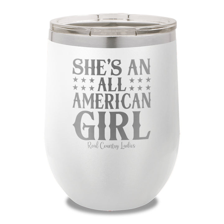 All American Girl 12oz Stemless Wine Cup