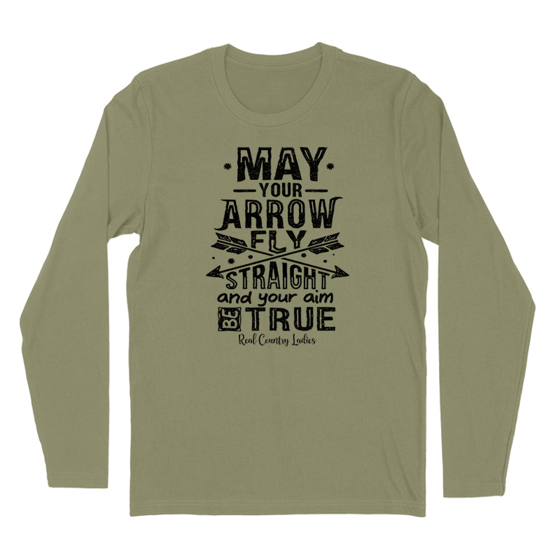 Arrow Fly Straight Black Print Hoodies & Long Sleeves