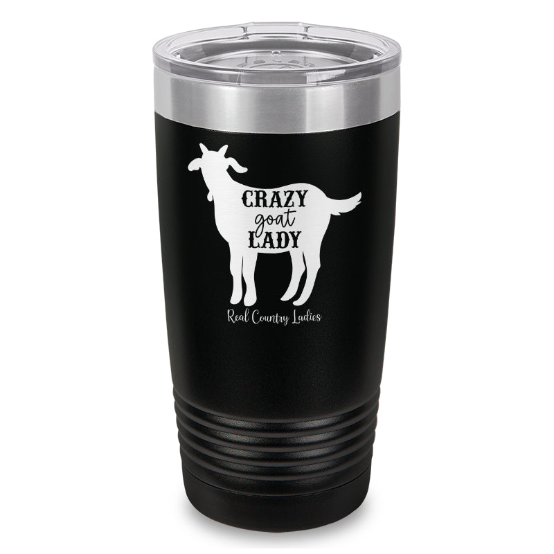 Crazy Goat Lady Laser Etched Tumbler