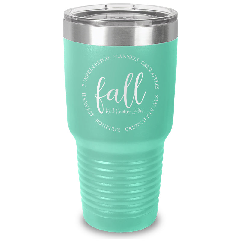 Fall Laser Etched Tumbler