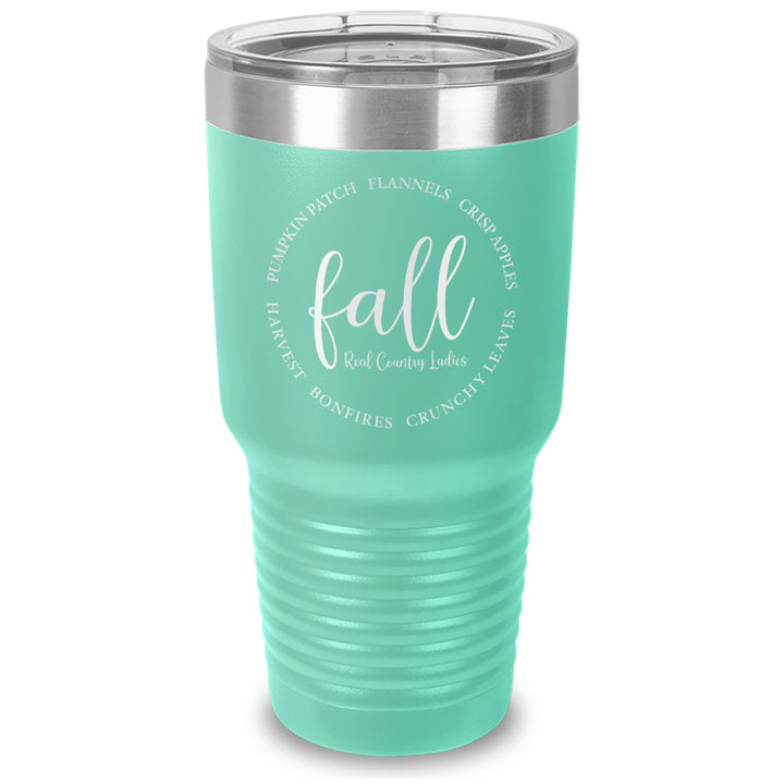 Fall Laser Etched Tumbler