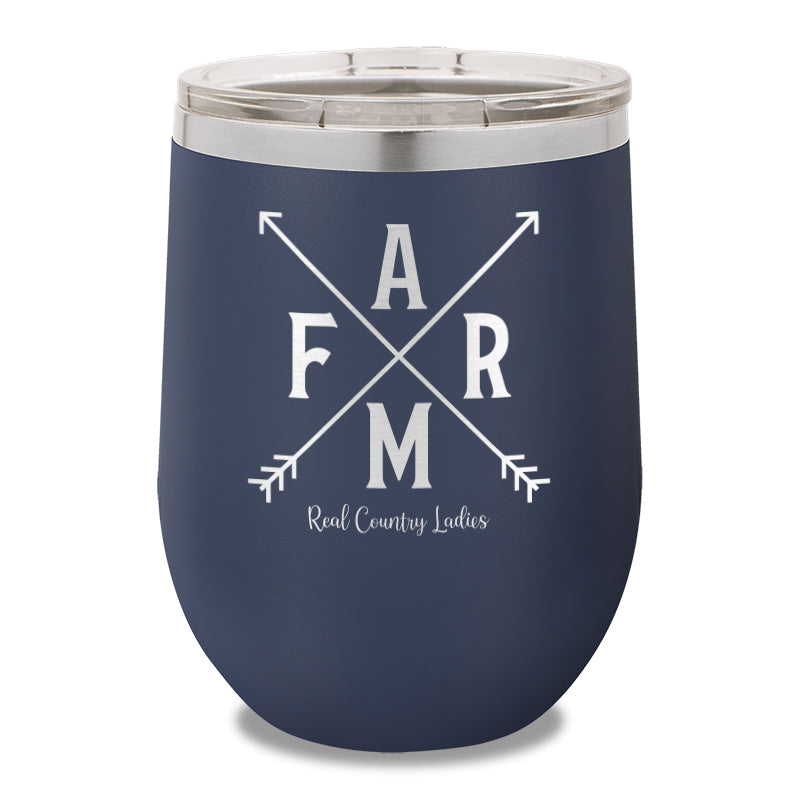 Farm Arrows 12oz Stemless Wine Cup