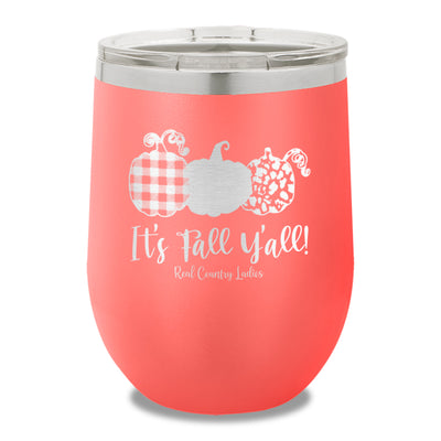 It's Fall Y'all 12oz Stemless Wine Cup