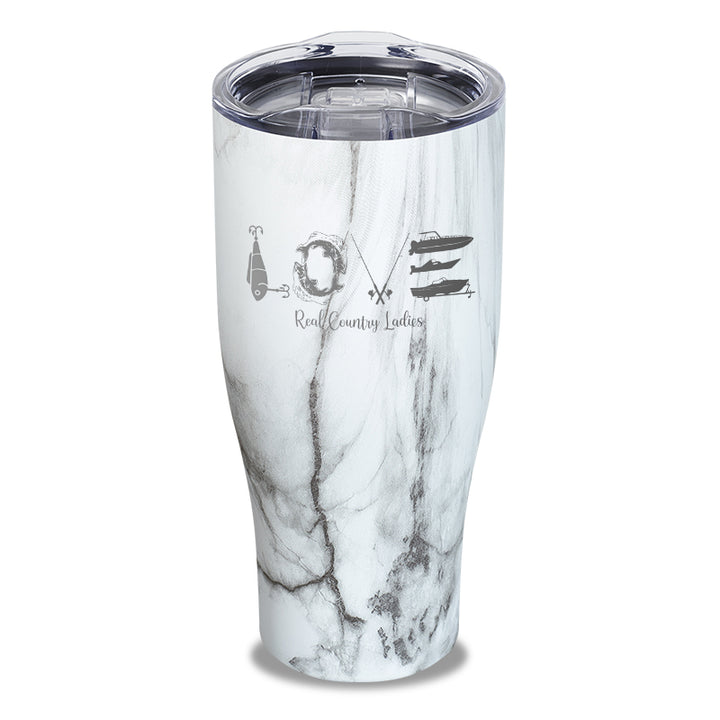 Fishing Love Laser Etched Tumbler