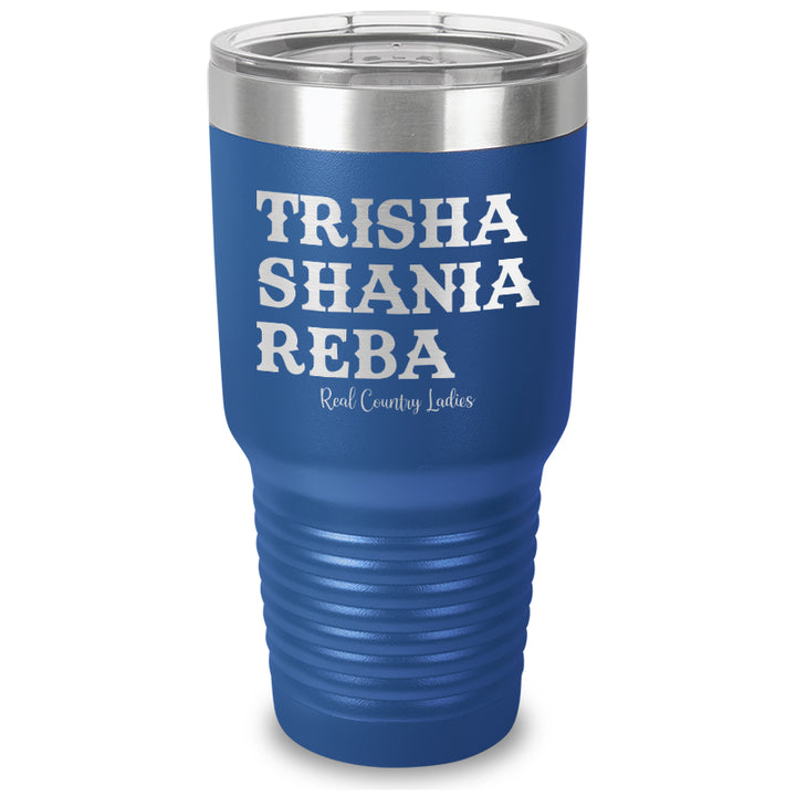 Trisha Shania Reba Laser Etched Tumbler