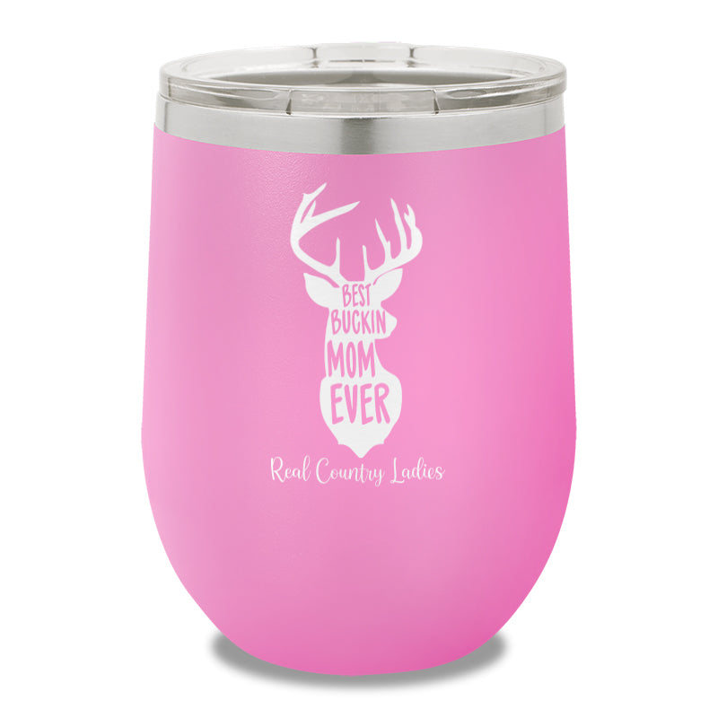 Best Buckin Mom 12oz Stemless Wine Cup