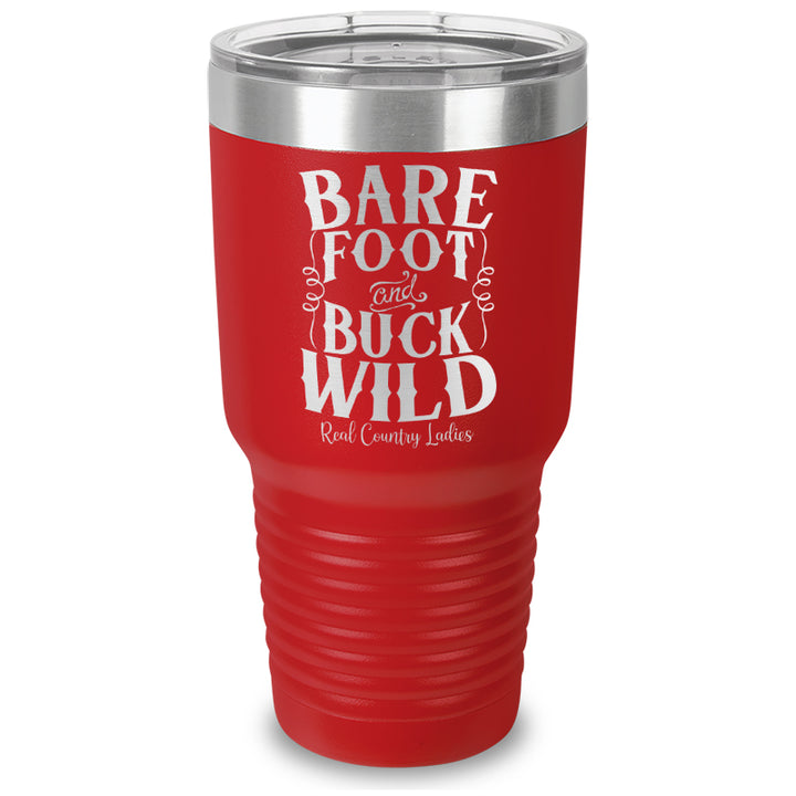 Bare Foot And Buck Wild Laser Etched Tumbler